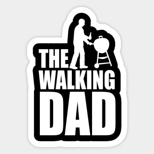 The walking dad funny BBQ barbecue Fathers Day Sticker